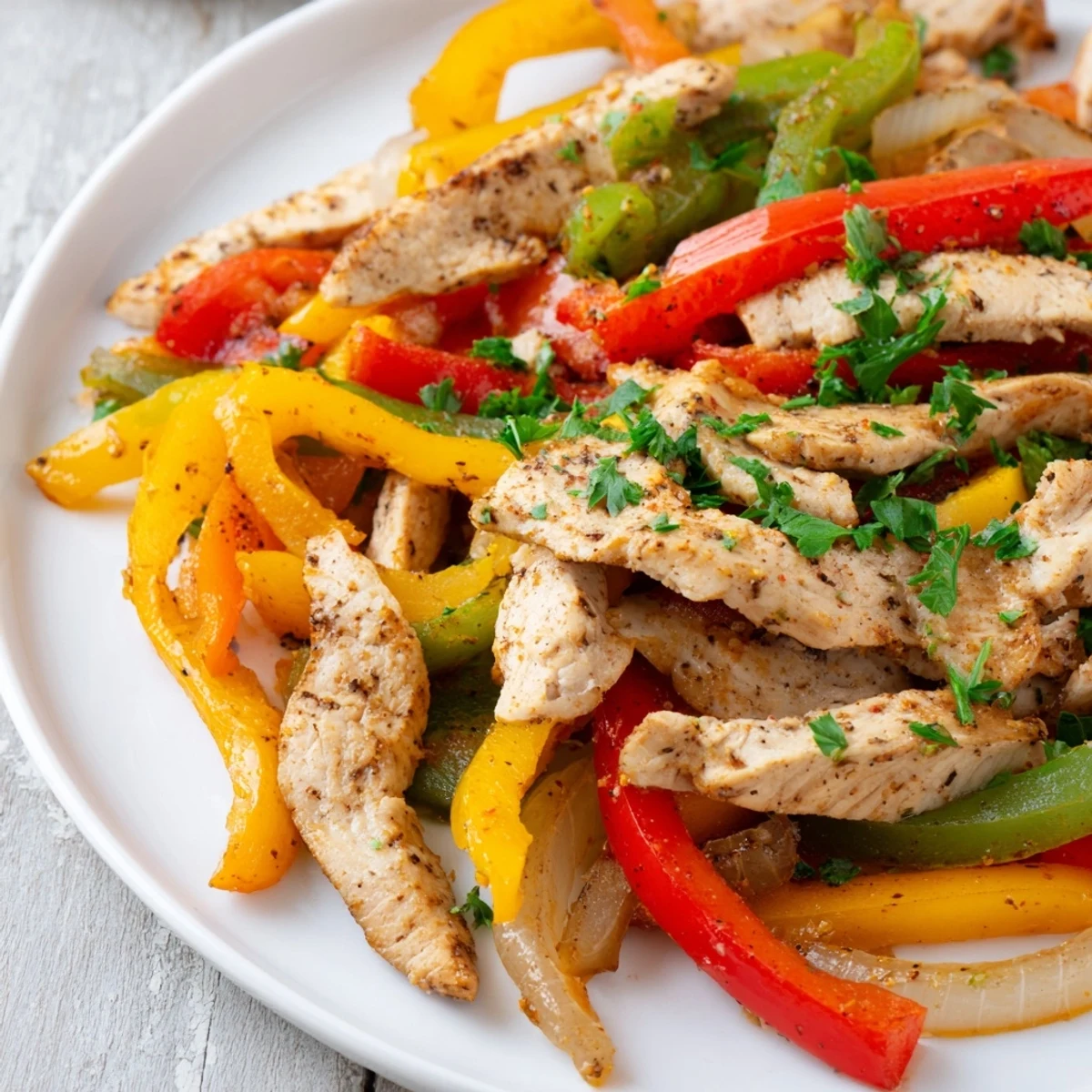 Healthy one-pan Turkey Skillet with Peppers, featuring colorful vegetables and juicy turkey, perfect for a low-carb weeknight dinner.