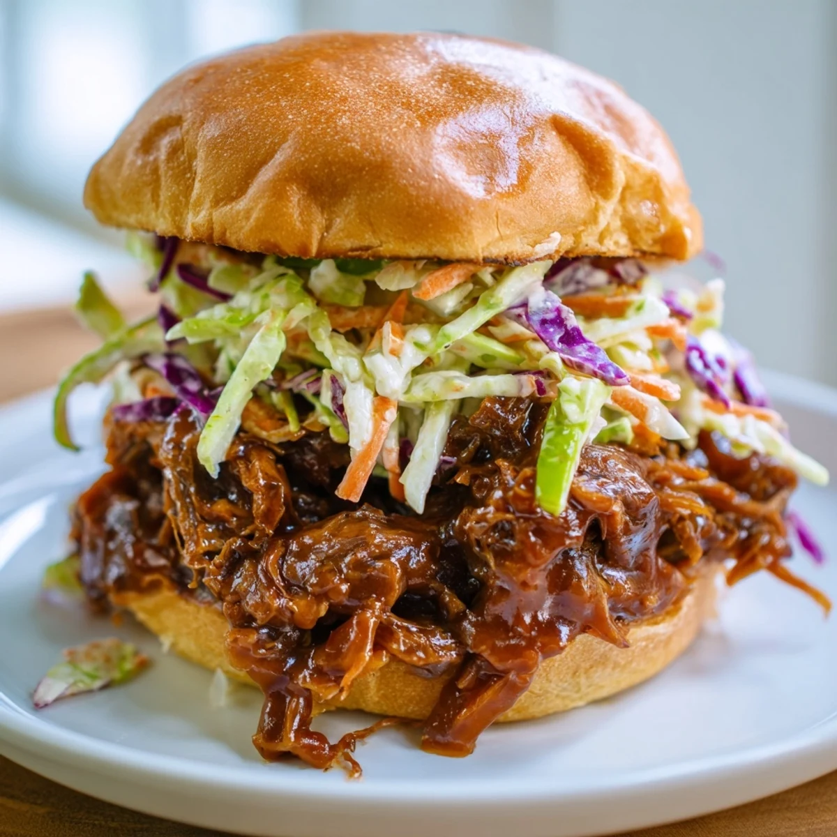 Tailgate Pulled Beef Sliders served warm with pickles and barbecue sauce on game day.