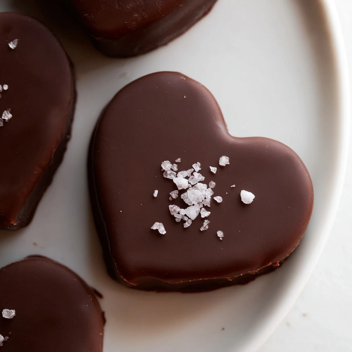 Decadent homemade chocolate peanut butter hearts, showcasing a creamy filling and a rich dark chocolate shell.