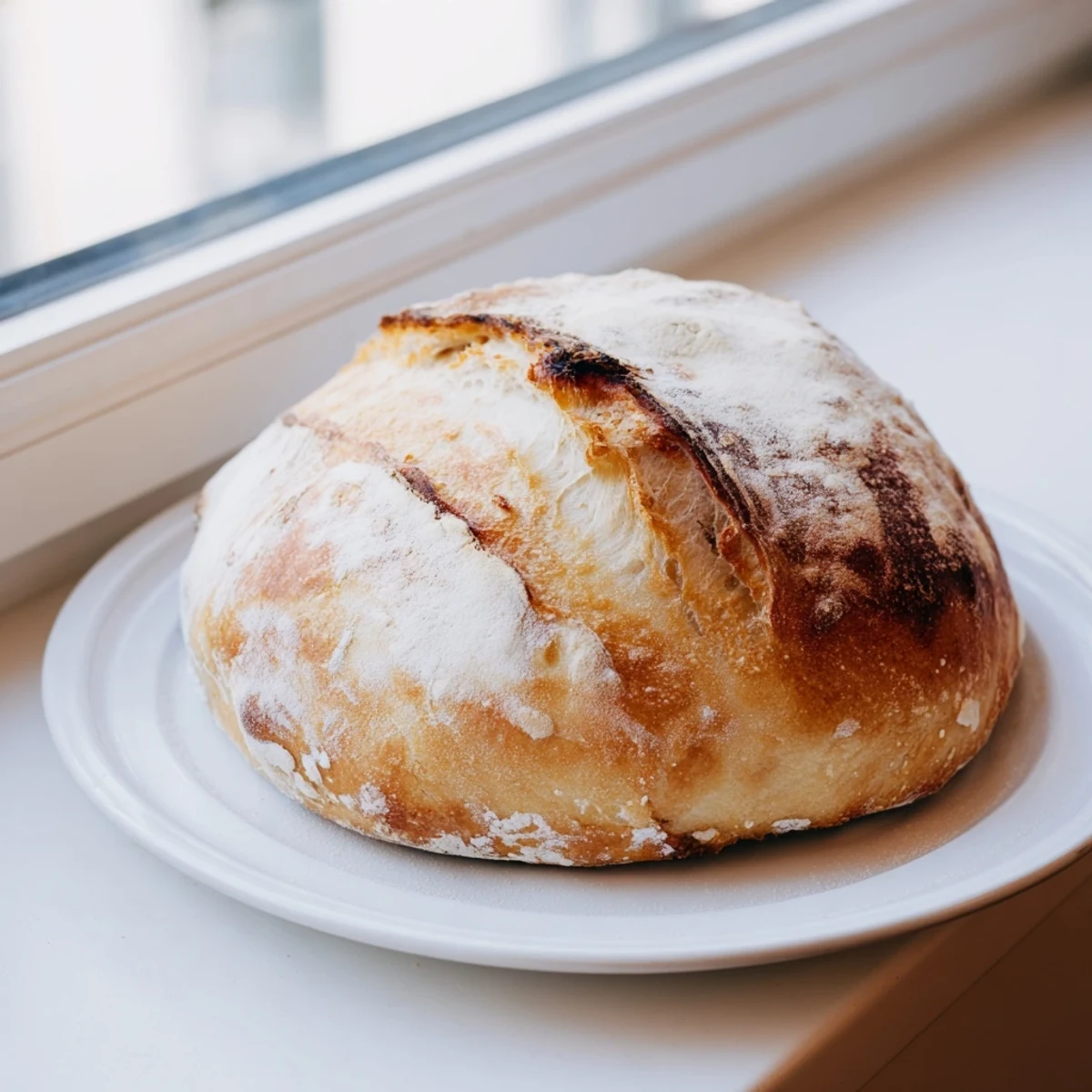 Pan-fried round bread with golden crust, perfect warm with butter or olive oil