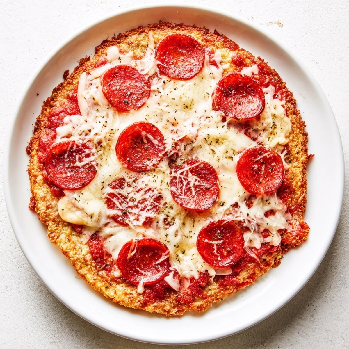 Authentic pan pizza recipe featuring pepperoni slices on a buttery deep-dish crust
