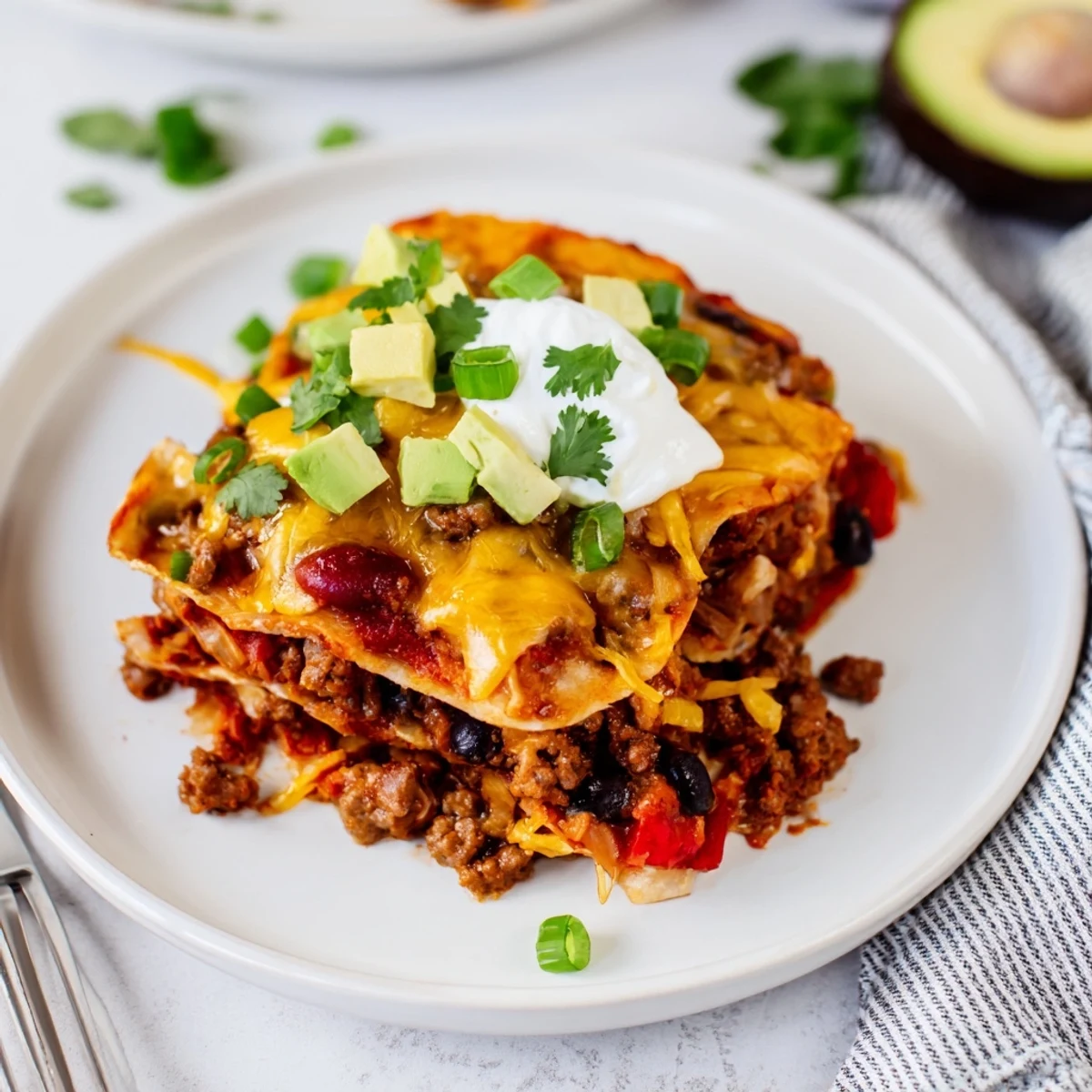 Hearty Beef Skillet Enchiladas cooked stovetop, saucy filling and warm tortillas