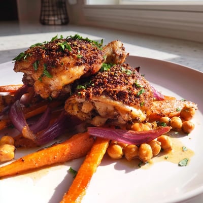 Sumac Chicken with Carrots